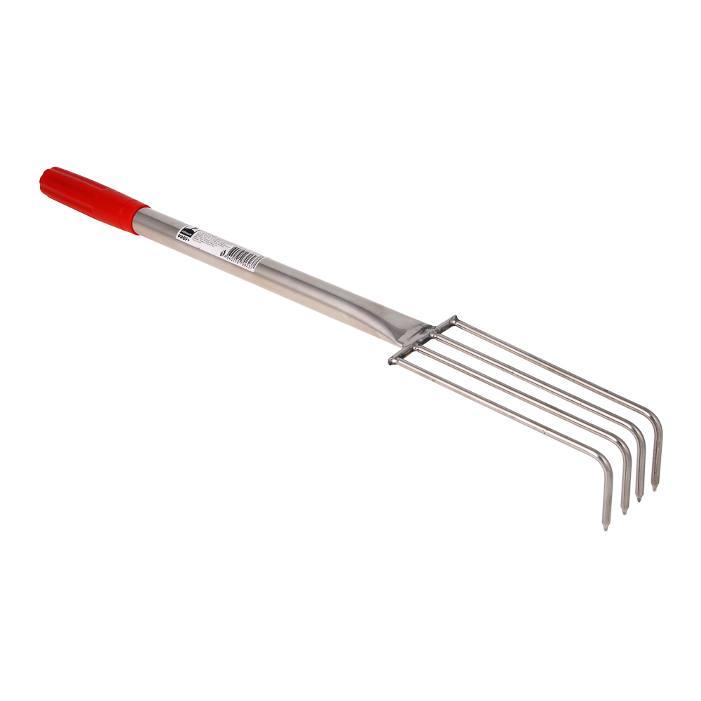 INBLOOM PROF+ Грабли садовые 60см, 4 зуба, нержавеющая сталь 201, арт.№ 181-007
