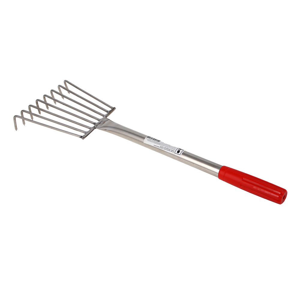 INBLOOM PROF+ Грабли садовые 60см, 8 зубов, нержавеющая сталь 201, арт.№ 181-008