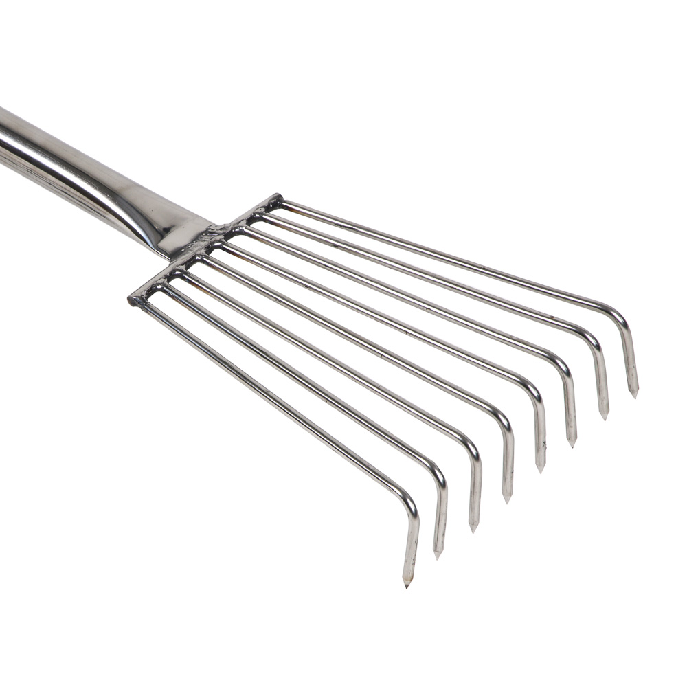 INBLOOM PROF+ Грабли садовые 100см, 8 зубов, нержавеющая сталь 201, арт.№ 187-010