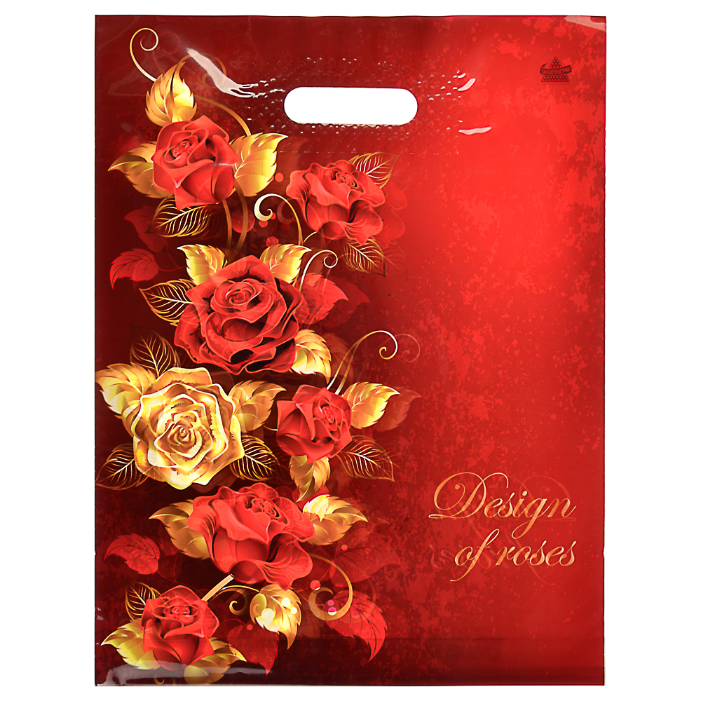 Пакет ламинированный с вырубной ручкой, L 40х31см, 60мкм, 5 дизайнов, арт.№ 507-871