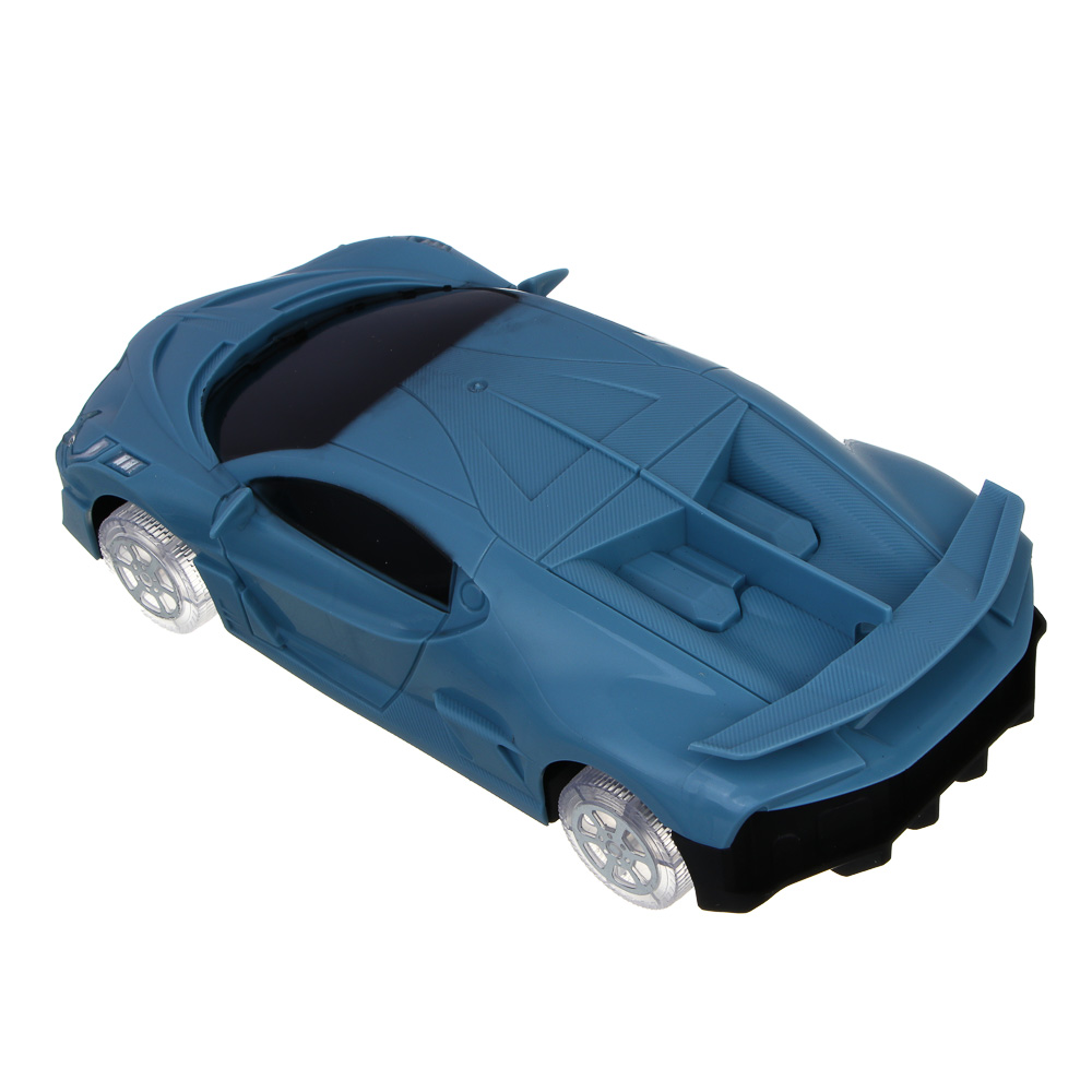 Машина радиоуправляемая "Супергонка" ИГРОЛЕНД, 2х кан. пульт, светятся колеса, ABS, PP, 26х12х11 см, 2 дизайна, арт.№ 293-234