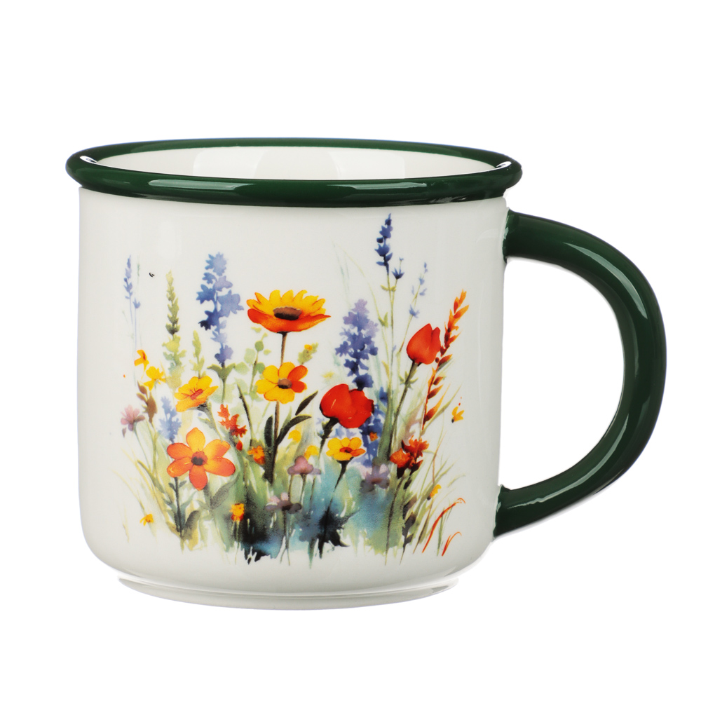 MILLIMI Полевые цветы Кружка, 390мл, керамика, арт.№ 824-018
