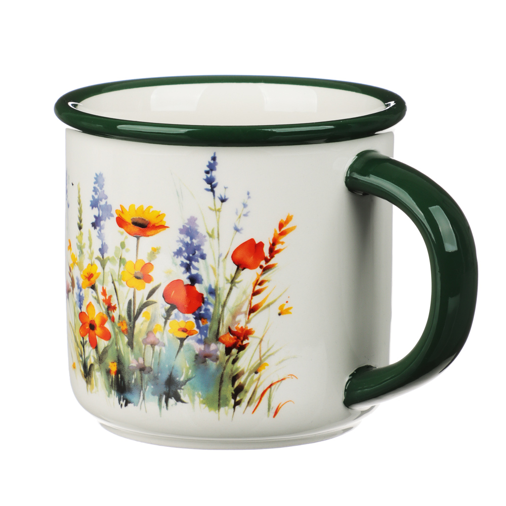 MILLIMI Полевые цветы Кружка, 390мл, керамика, арт.№ 824-018