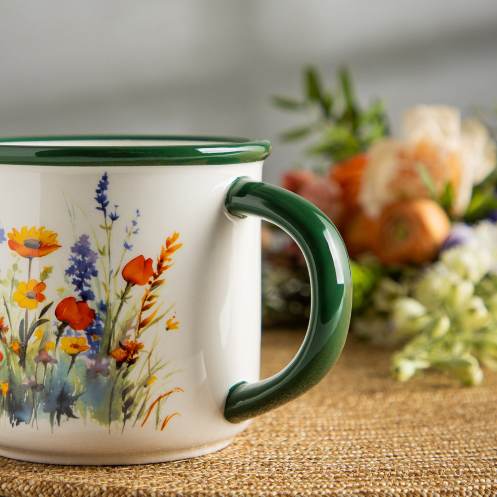 MILLIMI Полевые цветы Кружка, 390мл, керамика, арт.№ 824-018