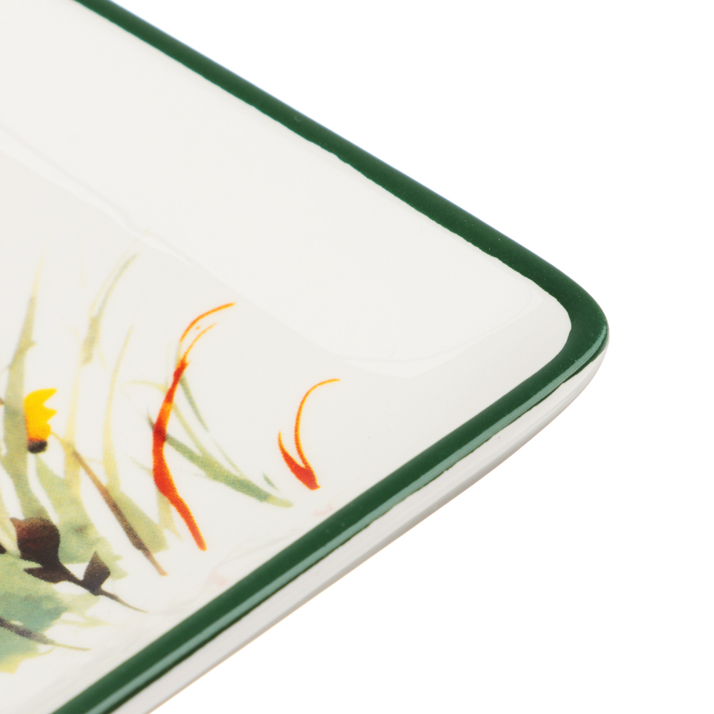 MILLIMI Полевые цветы Блюдо квадратное, 21х21х3см, керамика, арт.№ 824-020