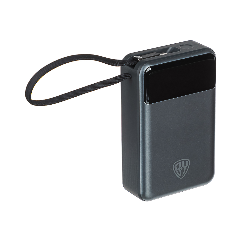 Аккумулятор мобильный BY 20000мАч, 1xUSB-C, 1xUSB-A, встроенный кабель Type-C, 65Вт, арт.№ 031-121