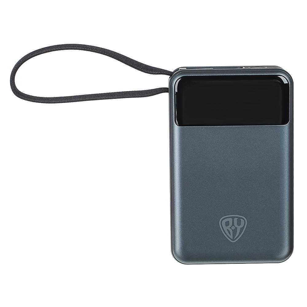 Аккумулятор мобильный BY 20000мАч, 1xUSB-C, 1xUSB-A, встроенный кабель Type-C, 65Вт, арт.№ 031-121