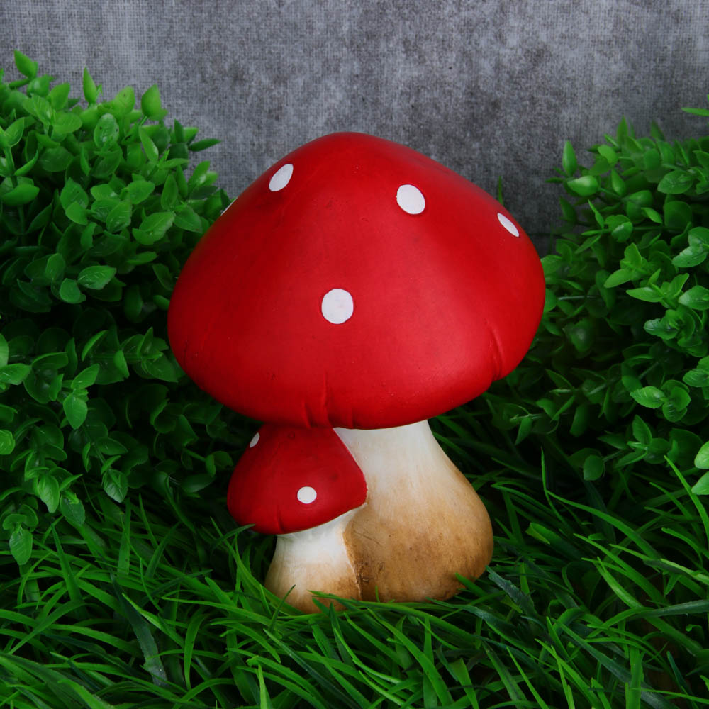 INBLOOM Фигура садовая Мухомор 12х12х15.5см, латерит, арт.№ 162-003