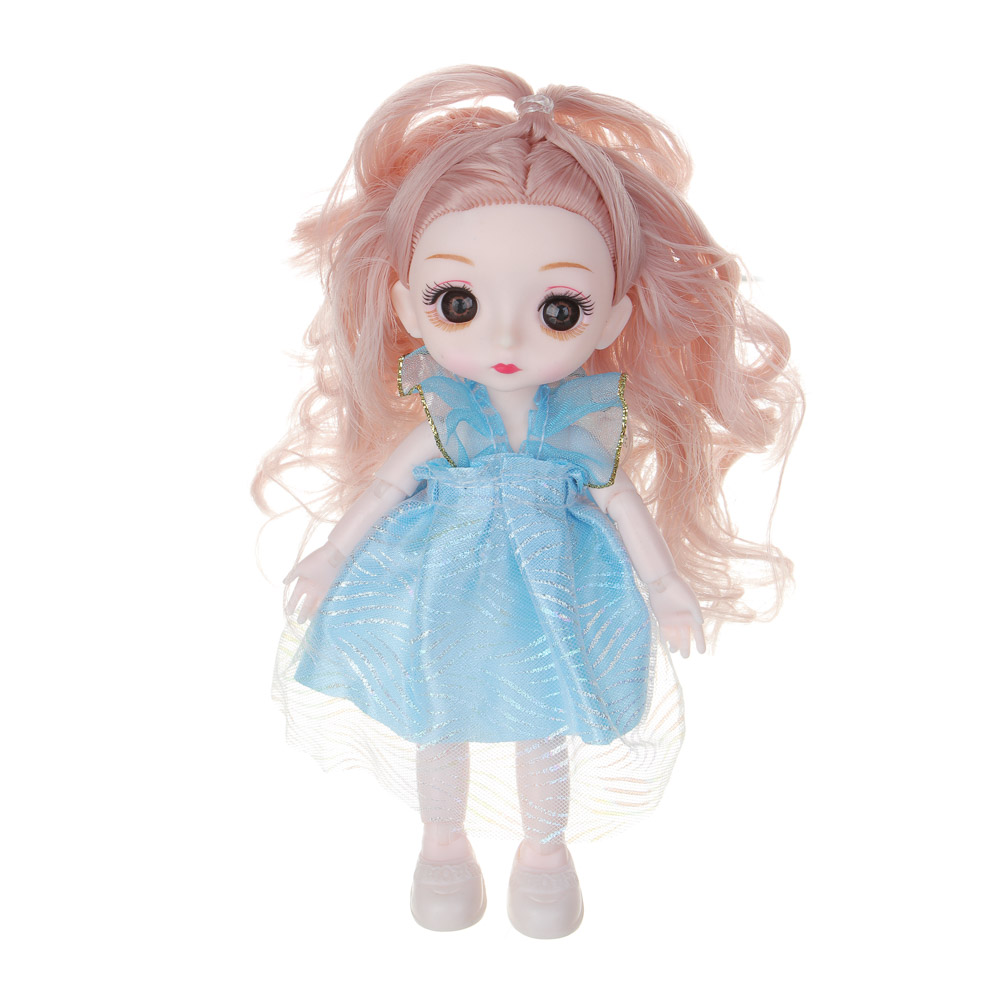 ИГРОЛЕНД Кукла шарнирная 15 см "Сладкая вечеринка", PP, PVS, ABS, 35,5х7,5х22 см, арт.№ 436-131