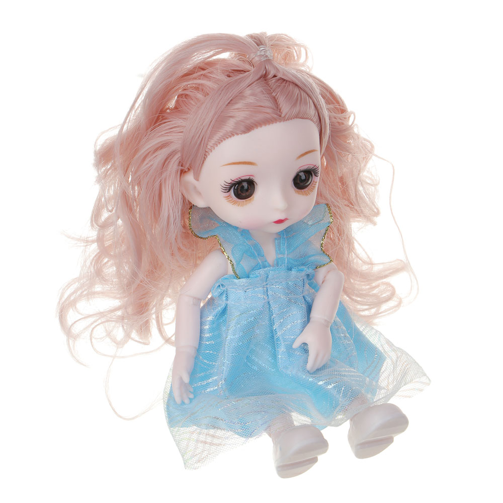 ИГРОЛЕНД Кукла шарнирная 15 см "Сладкая вечеринка", PP, PVS, ABS, 35,5х7,5х22 см, арт.№ 436-131