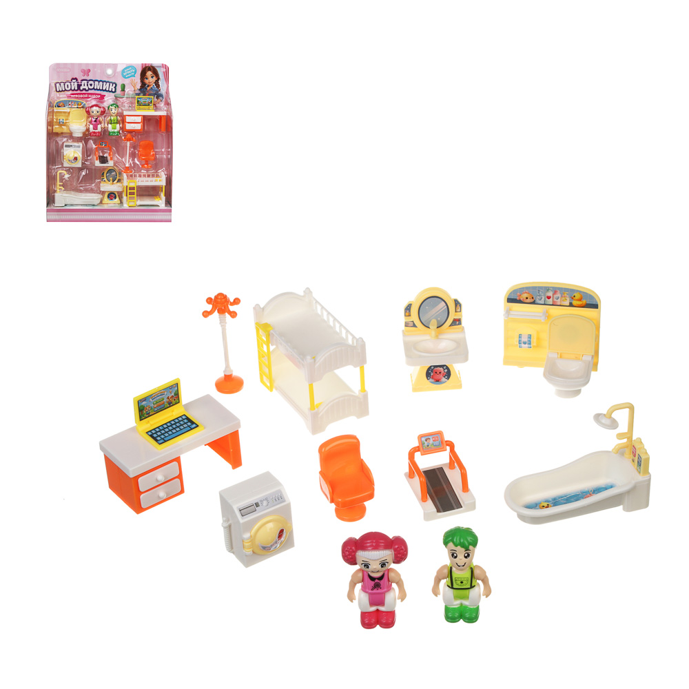 Набор мебели игровой "Мой домик", ABS, Н26, тм ИГРОЛЕНД, 3+, арт.№ 278-142