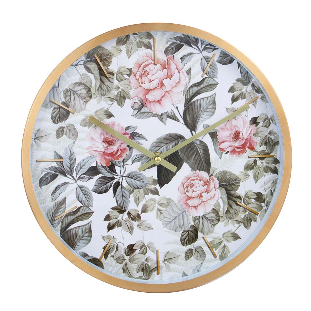 LADECOR CHRONO Часы настенные круглые, металл, 30х30х4 см, 1xАА, арт.2-12, арт.№ 581-243
