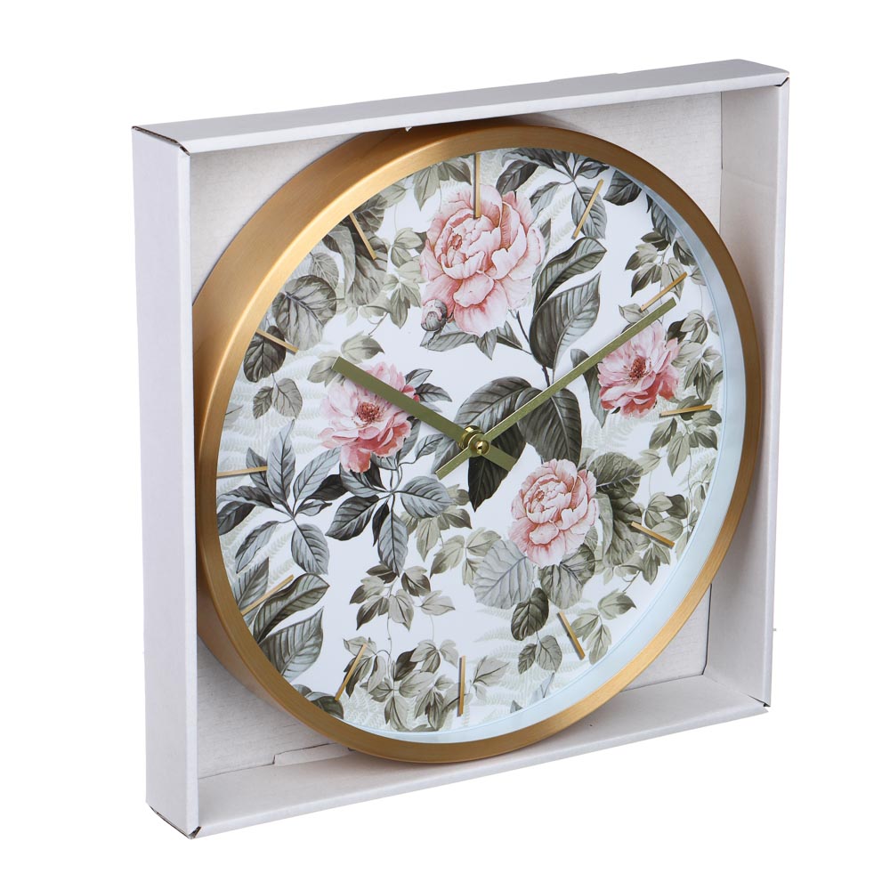 LADECOR CHRONO Часы настенные круглые, металл, 30х30х4 см, 1xАА, арт.2-12, арт.№ 581-243
