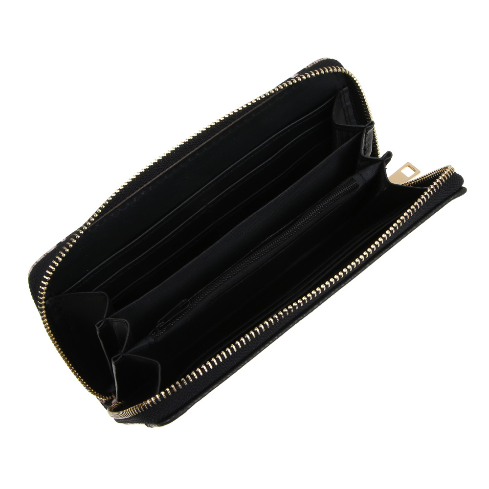 ЮL Серпенти Кошелек для карт, купюр и монет на молнии ПУ, металл, 19х10х2см, 3 дизайна, КЖ24-12, арт.№ 303-027