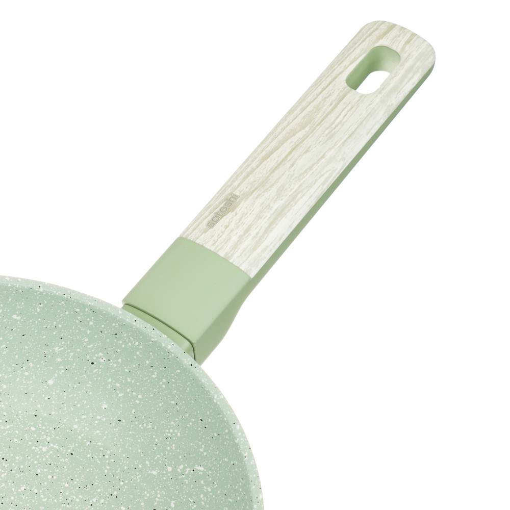 SATOSHI Дейзи Сковорода литая d20см, антипригарное покрытие мрамор, индукция, 3 цвета, арт.№ 846-678