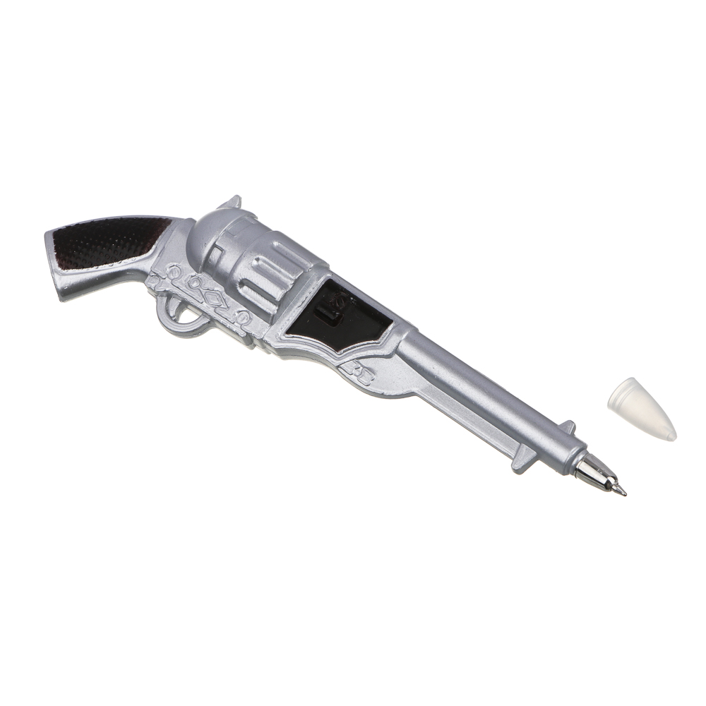 Ручка шариковая синяя, в форме пистолета, с магнитом, пластик, 16х4,5 см, арт.№ 526-009