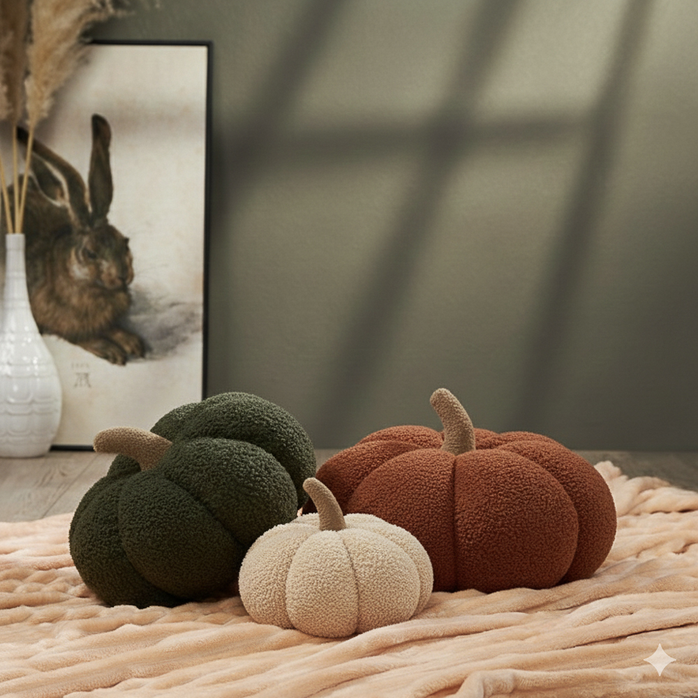 Подушка декоративная тм PROVANCE Сенса тыква, 100% полиэстер, 23см, 3 цвета, арт.№ 486-241