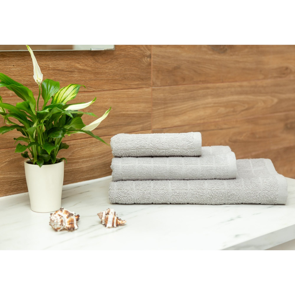 PROVANCE Линт Полотенце махровое, 100% хлопок, 50х90см, серый, арт.№ 484-017