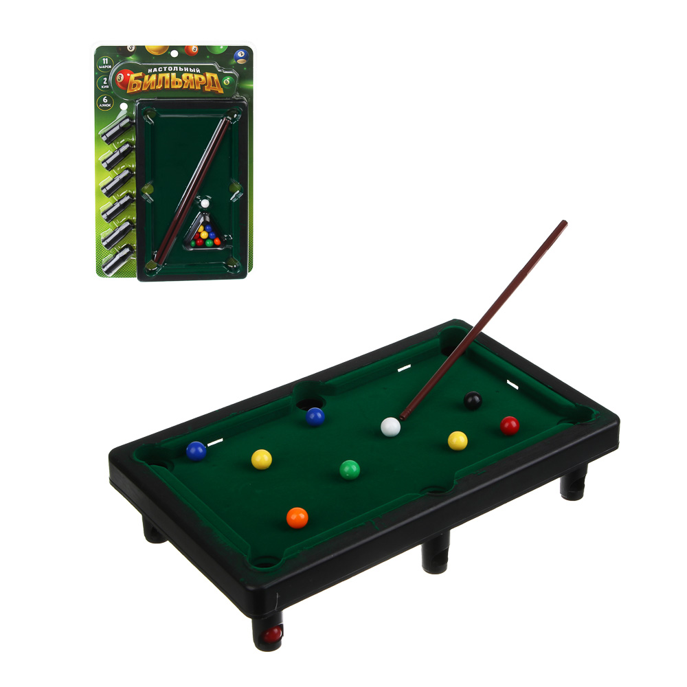 Игра настольный бильярд, 31х18,5см, пластик, арт.№ 538-238
