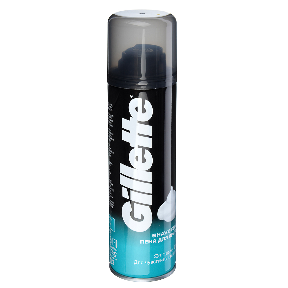 Пена для бритья GILLETTE Menthol/Regular/Limon Lime, ж/б 200мл, арт.№ 949-013