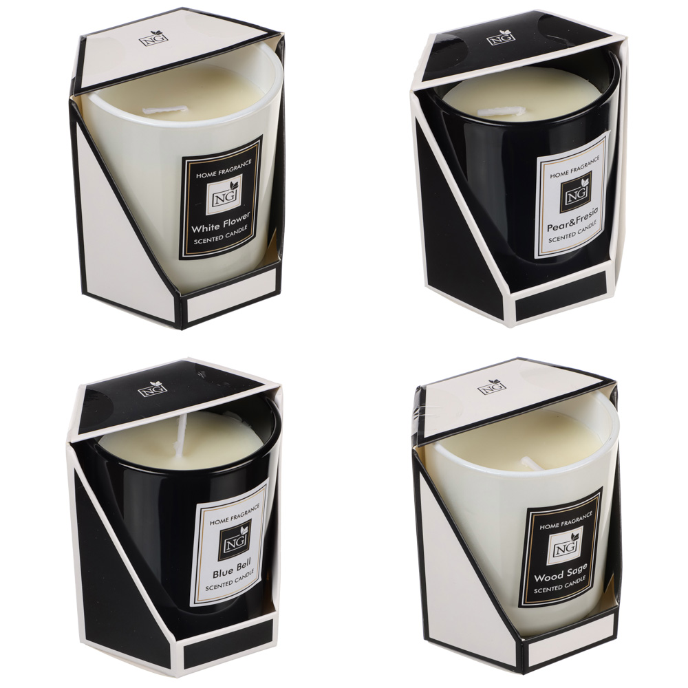 NEW GALAXY Свеча ароматизированная Home 140 гр. wood sage, white flower, bluebell, pear, арт.№ 778-139