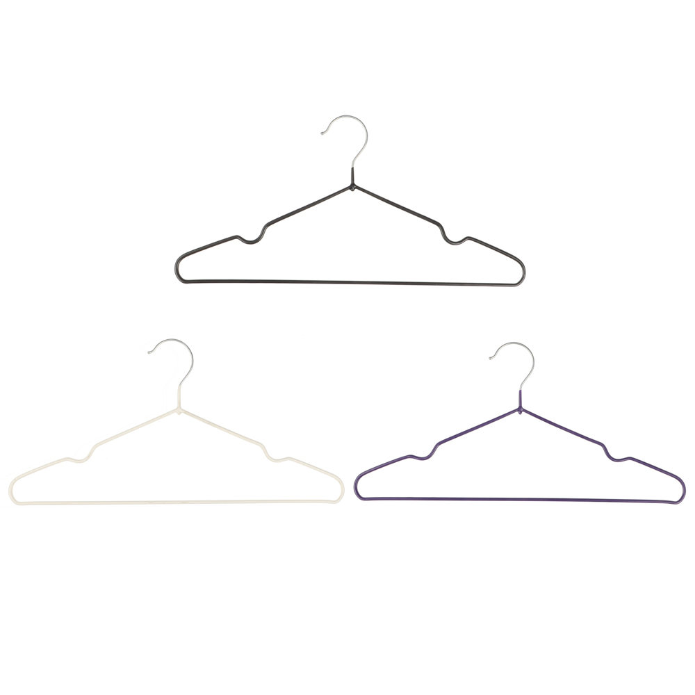 VETTA Вешалка металлическая, ПВХ покрытие, 41 см, 3 цвета, арт.№ 456-108