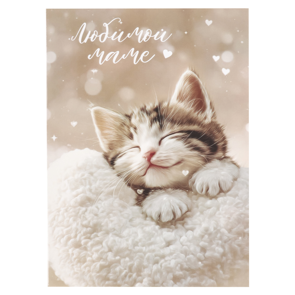 Открытка с молочным шоколадом 4 шт (картон, 21х14,5см+4штх5г.), арт.№ 347-133