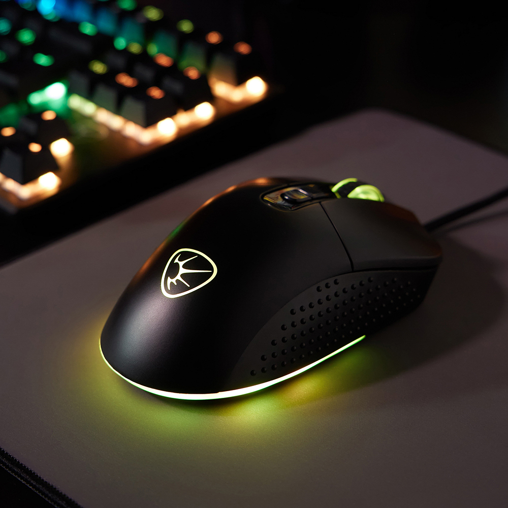 BY Игровая мышь проводная Carbine 12400dpi,9D,PAW3327,RGB,220см, арт.№ 405-058