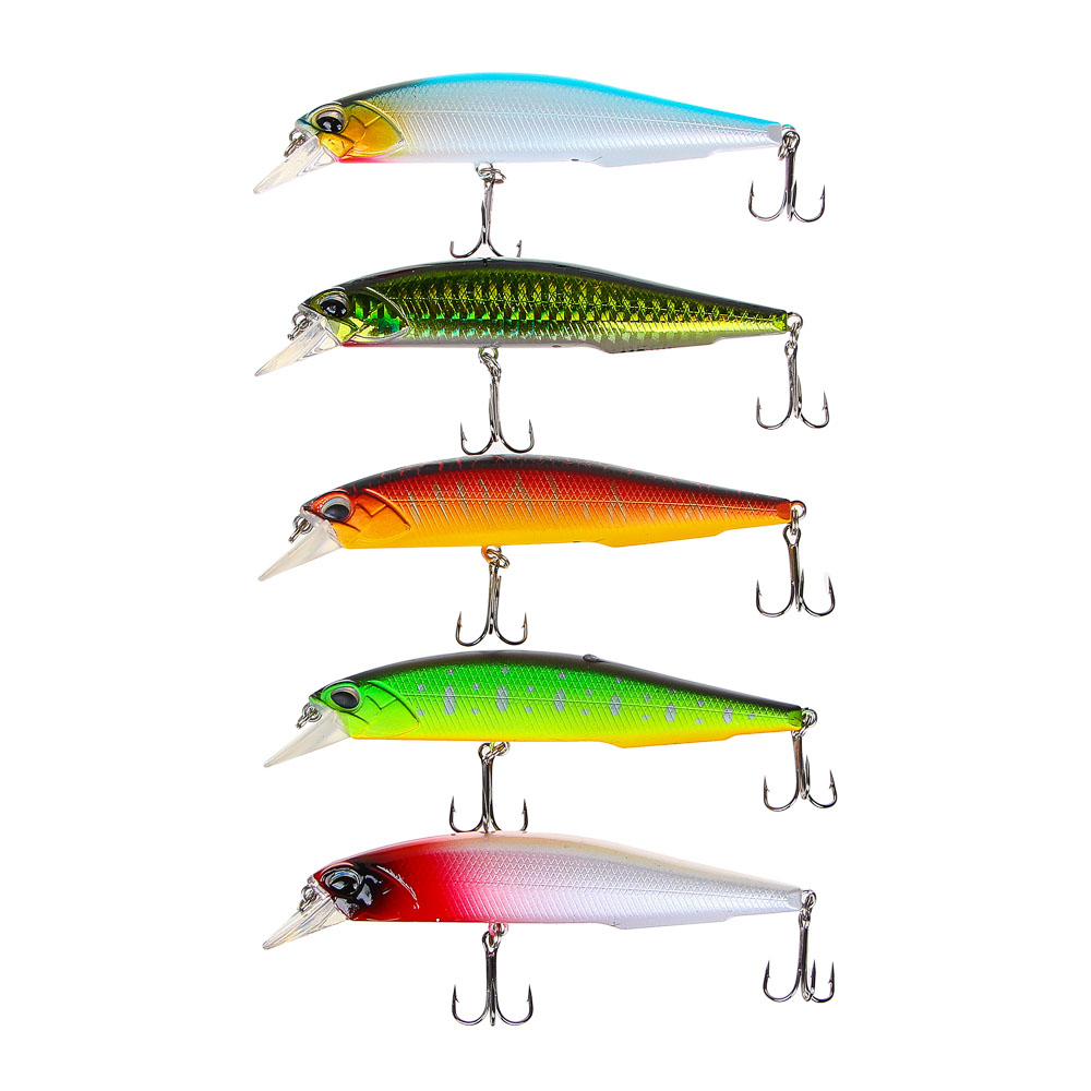 AZOR FISHING Воблер "Стик Минноу", F, 12,5гр, 110мм, 0,0-1,5м, 5 цветов, арт.№ 145-187