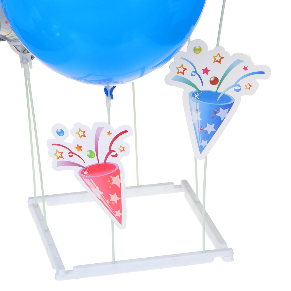 FNtastic Набор воздушных шаров 6шт с подставкой,фольга,пластик,картон, "Happy Birthday",разноцветные, арт.№ 518-044