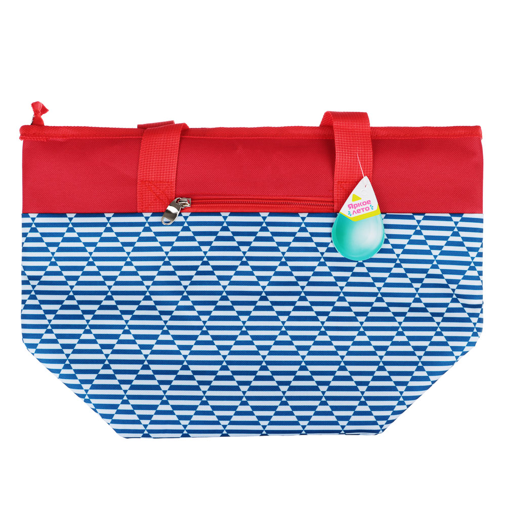 ЯРКОЕ ЛЕТО Термосумка пляжная 12л, 600D, ПЭВА, 39/23х17х24см, арт.№ 118-134