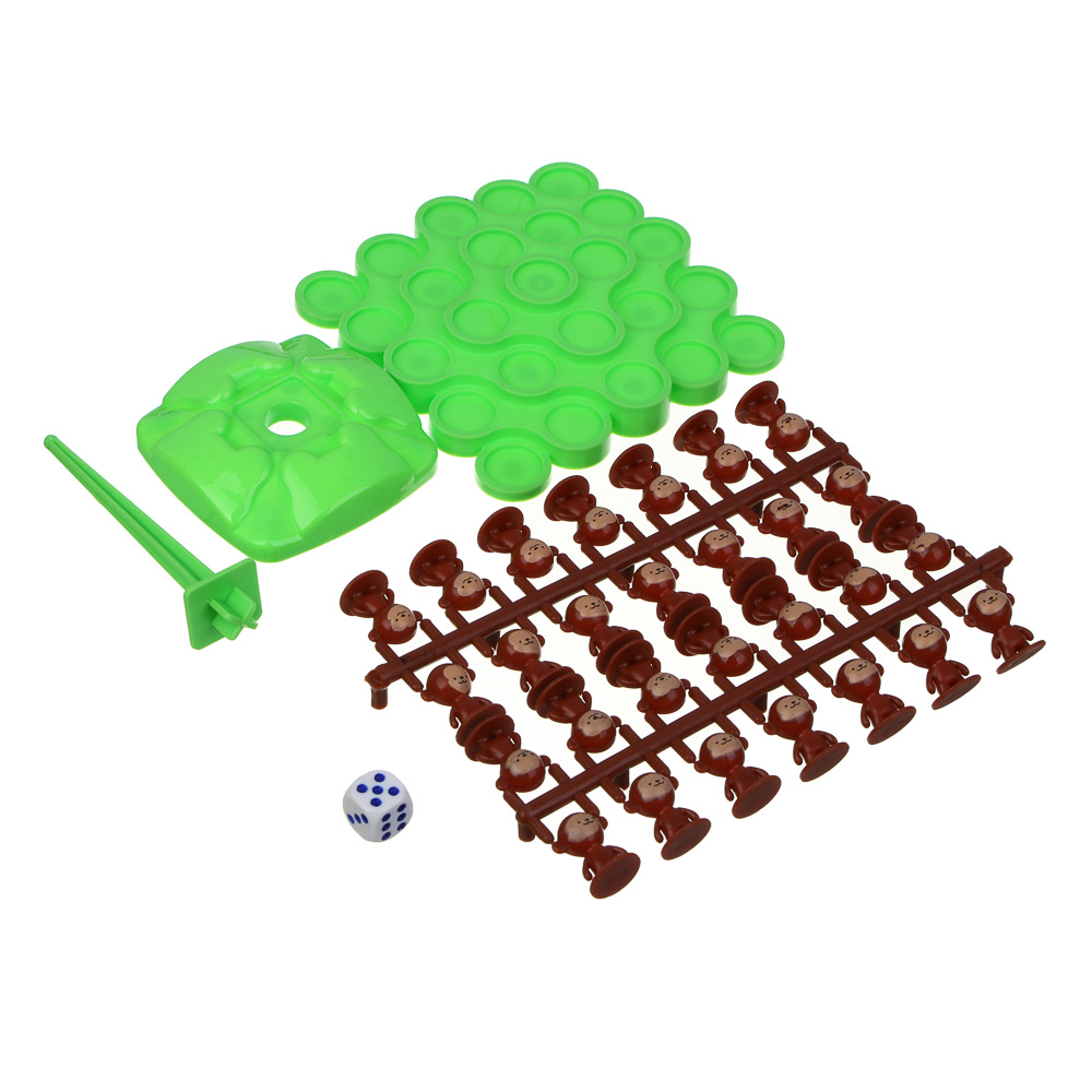 ИГРОЛЕНД Мини игра на равновесие "Веселые обезьянки", 13х22х3см, PP, 2 дизайна, арт.№ 896-072