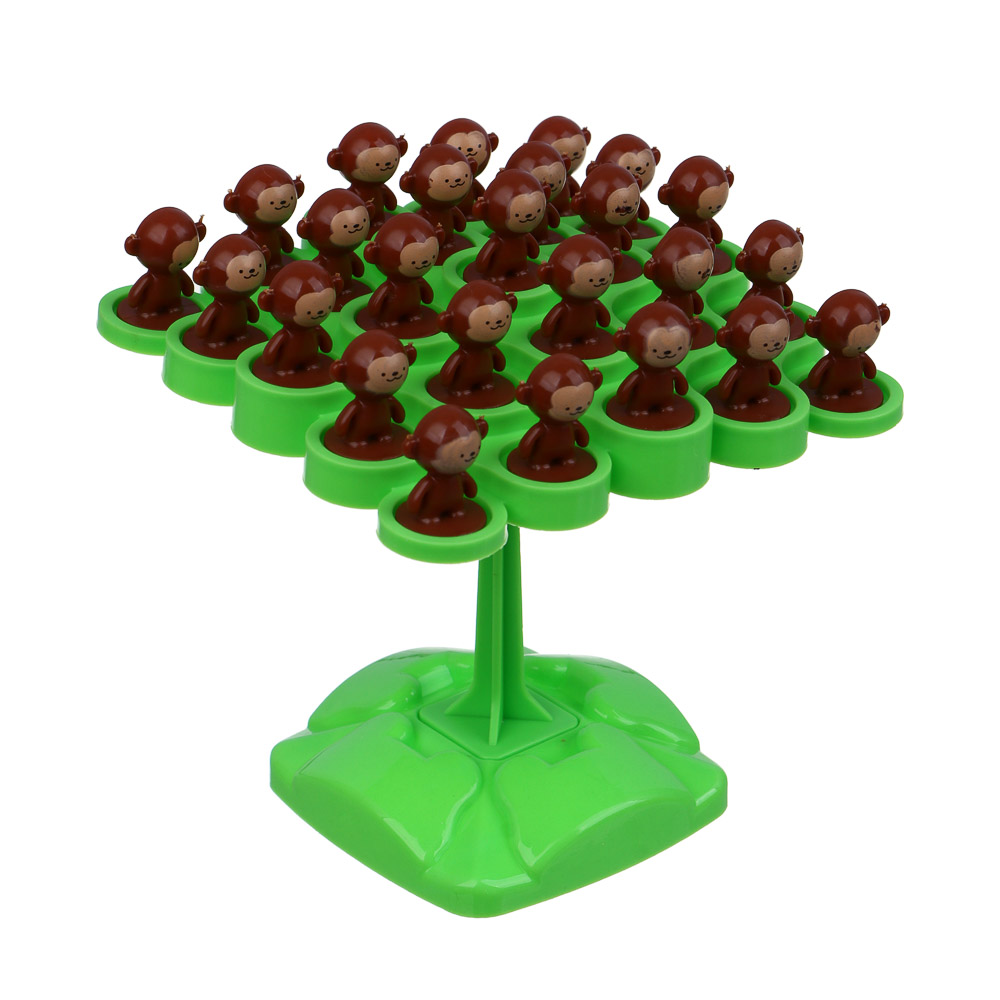 ИГРОЛЕНД Мини игра на равновесие "Веселые обезьянки", 13х22х3см, PP, 2 дизайна, арт.№ 896-072