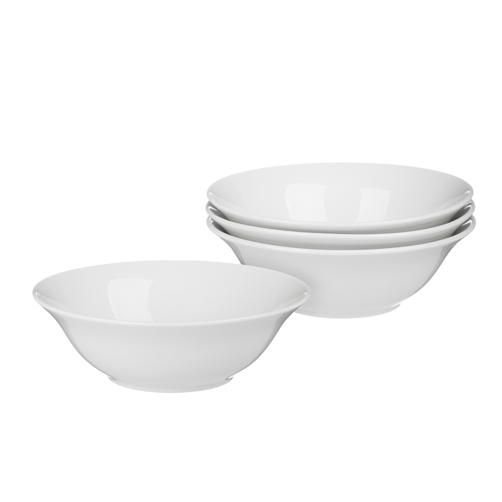 Набор столовой посуды 16 предметов MILLIMI Сонет, 4 тарелки 26 см, 4 тарелки 22 см, 4 салатника 15 см, 4 кружки 350 мл, фарфор, арт.№ 816-036