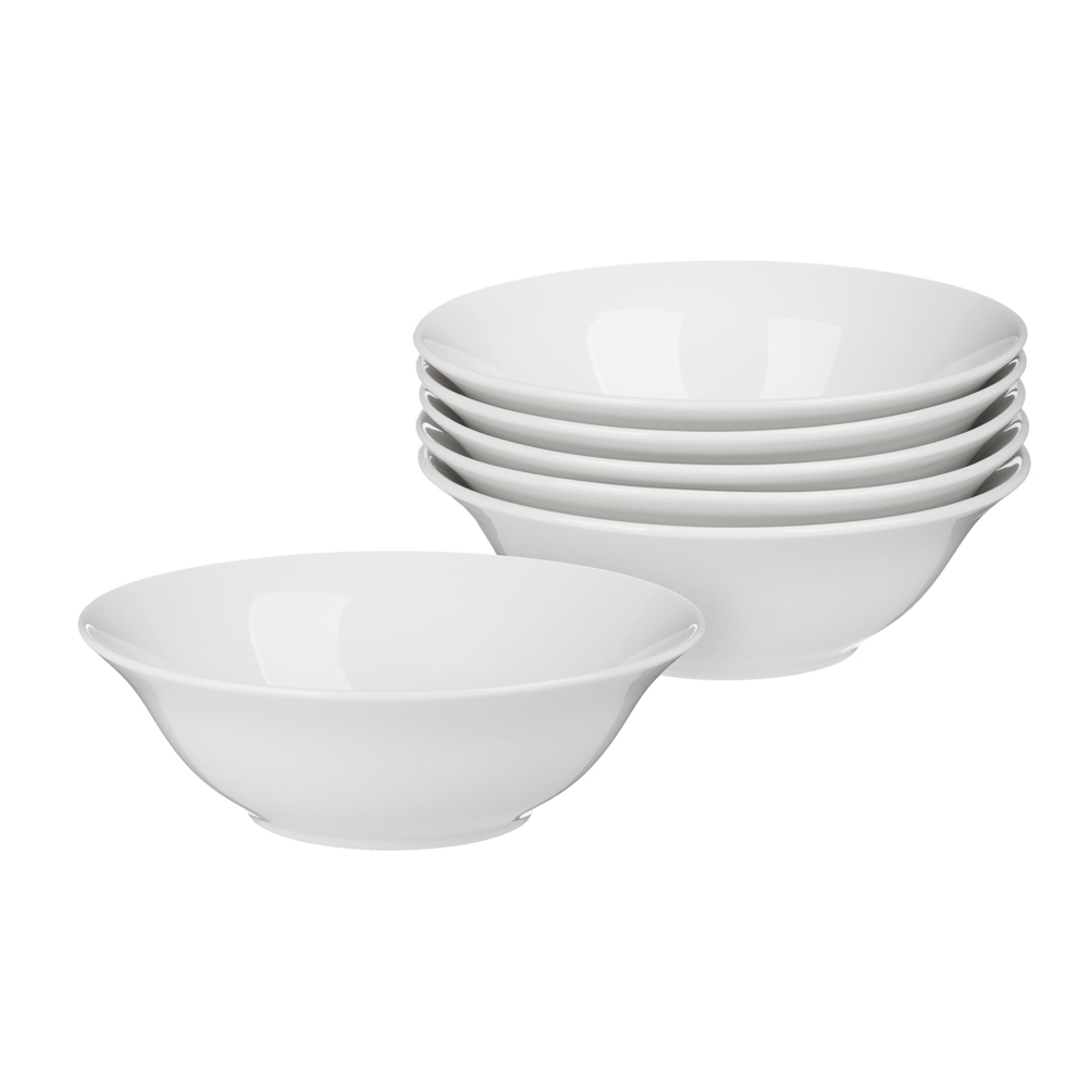 Набор столовой посуды 18 предметов MILLIMI Сонет, 6 тарелок 26 см, 6 тарелок 22 см, 6 салатников 15 см, фарфор, арт.№ 816-037