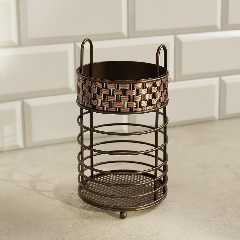 VETTA Подставка для столовых приборов "Плетенка", металл 20x10,5см, арт.№ 485-083