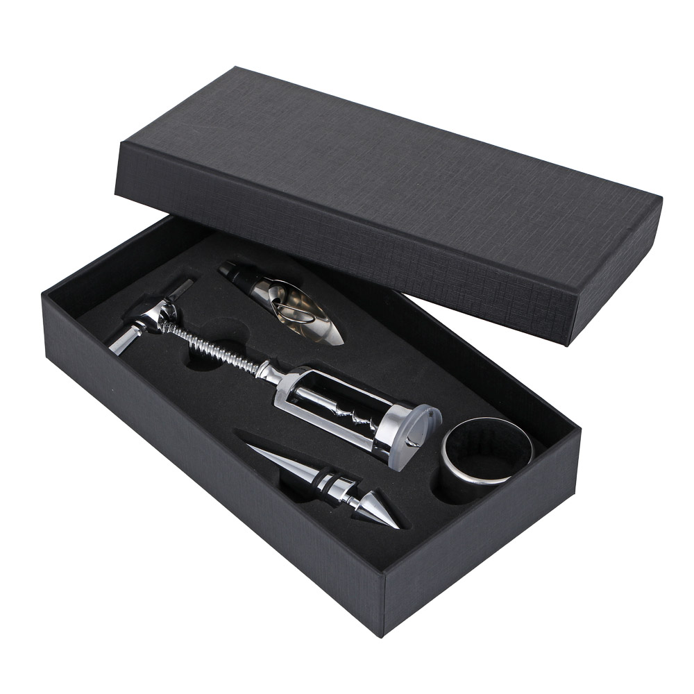 Набор для вина, 4пр., 22х12х4,3см, нерж.сталь, арт.№ 884-001