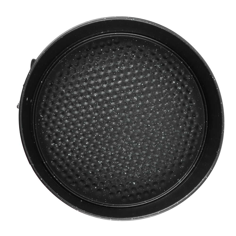 SATOSHI Лион Форма для выпечки круглая разъемная 24x6,5 см, антипригарное покрытие Мрамор, силиконовые ручки, арт.№ 849-259