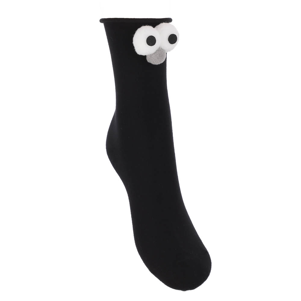 Носки женские с декором, тм GALANTE, р. 23-25, 80% хлопок, 20% полиэстер, разноцветные, арт.№ 019-600