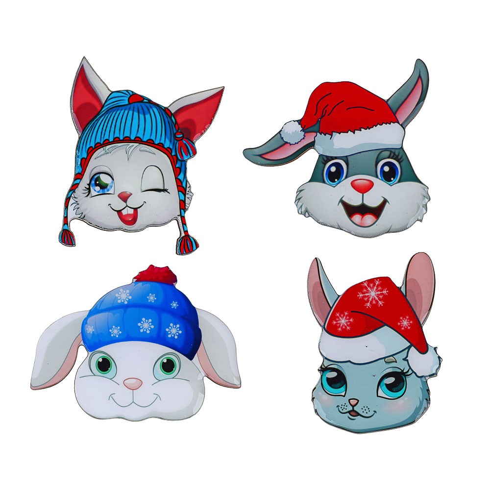 СНОУ БУМ Магнит Символ Года 2023 , 6,2x5,8x2,8см, МДФ, в ассортименте, арт.№ 359-845