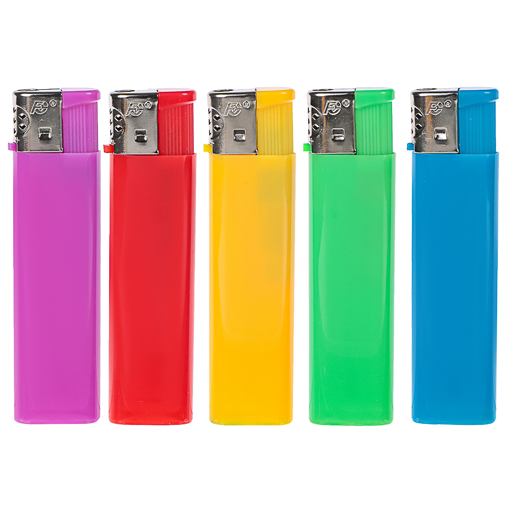 Зажигалка пьезо тм FLAMECLUB, 8x2x1cм, 5 цветов, серия Р-02, арт.17704, арт.№ 101-043