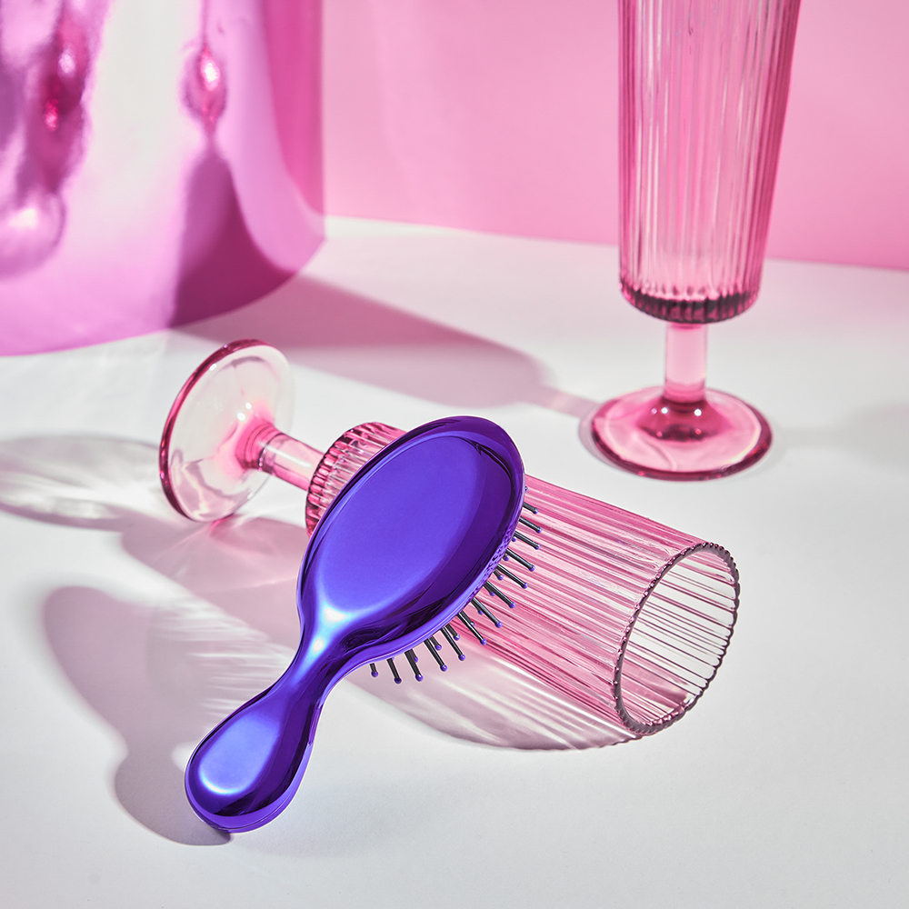 ЮНИLOOK Расческа массажная Глянец, пластик, 13,8х5,6см, фиолетовый, арт.№ 319-184