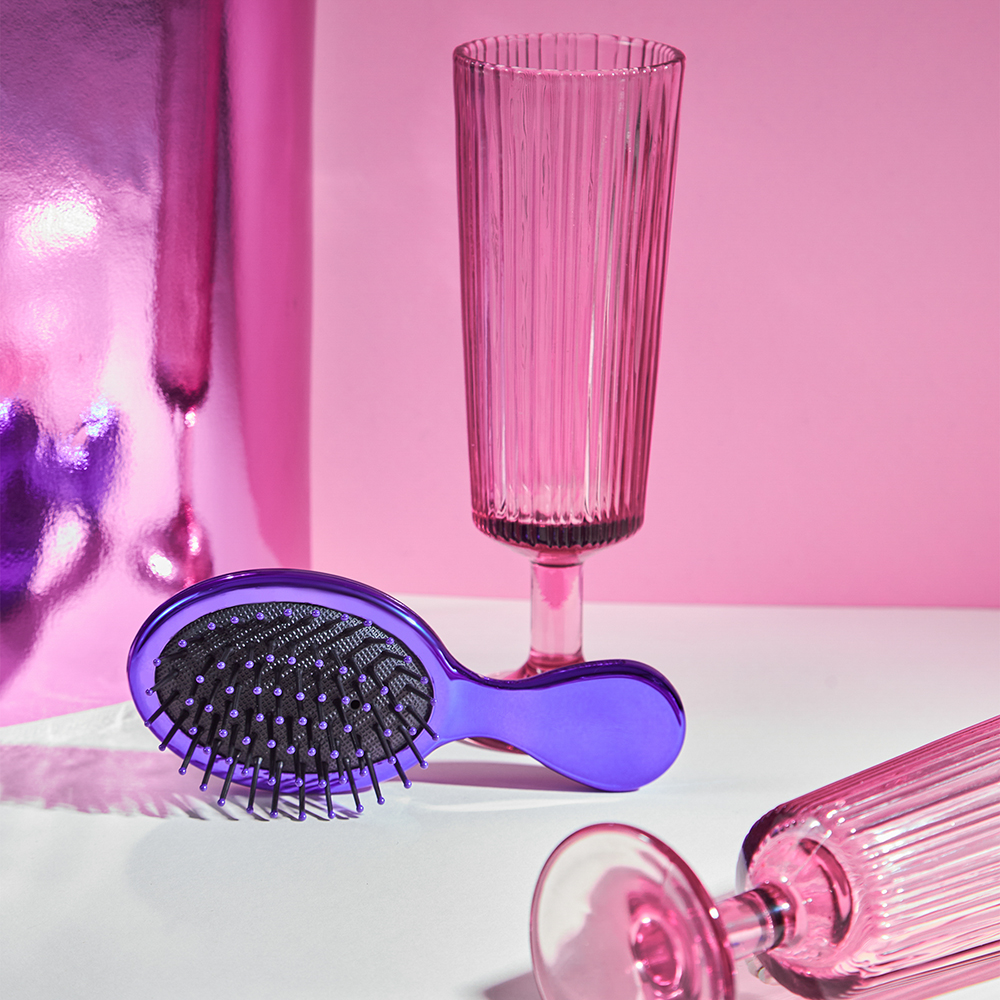 ЮНИLOOK Расческа массажная Глянец, пластик, 13,8х5,6см, фиолетовый, арт.№ 319-184