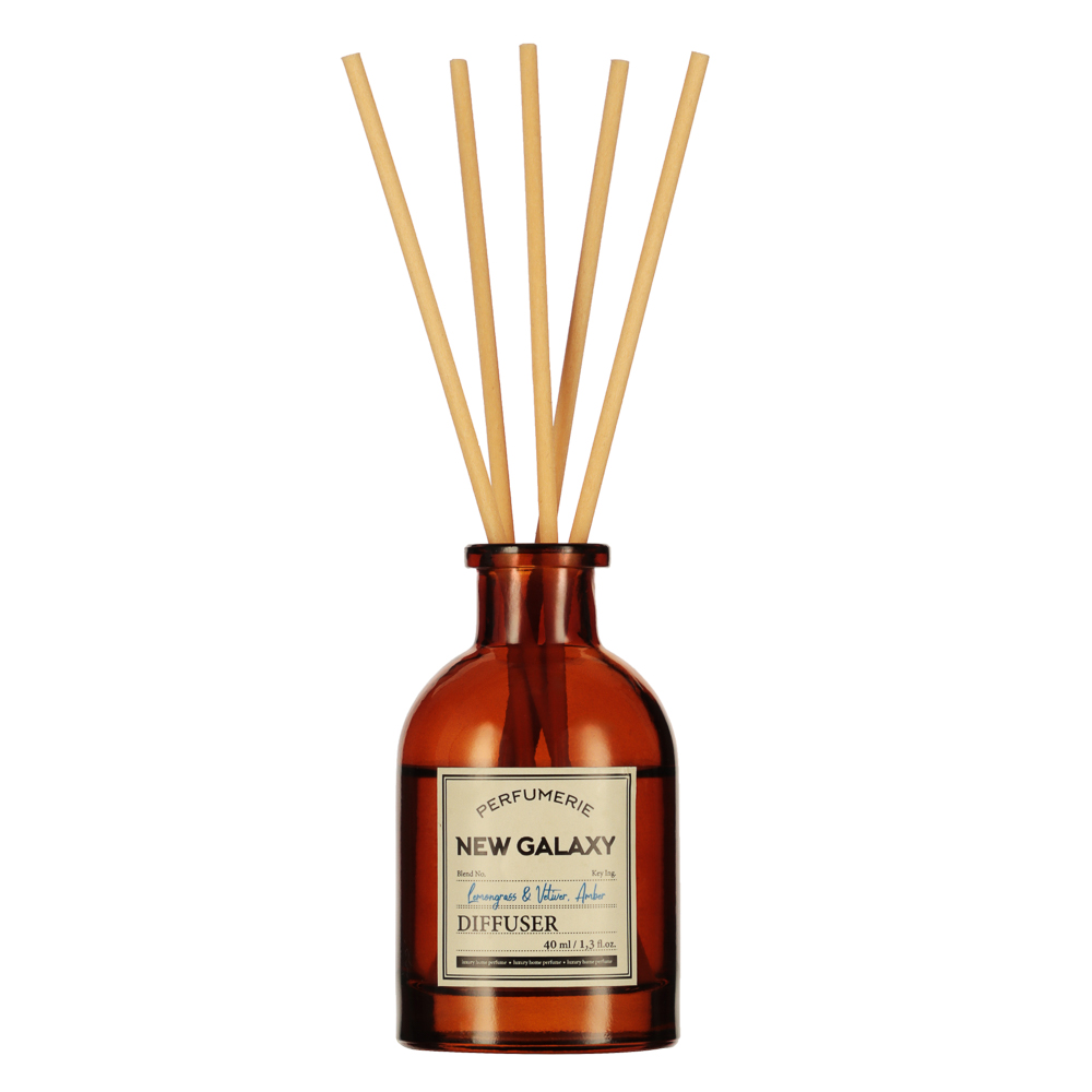 NEW GALAXY Диффузор Perfumerie, Lemongrass & Vetiver, Amber, 40мл, арт.№ 778-194