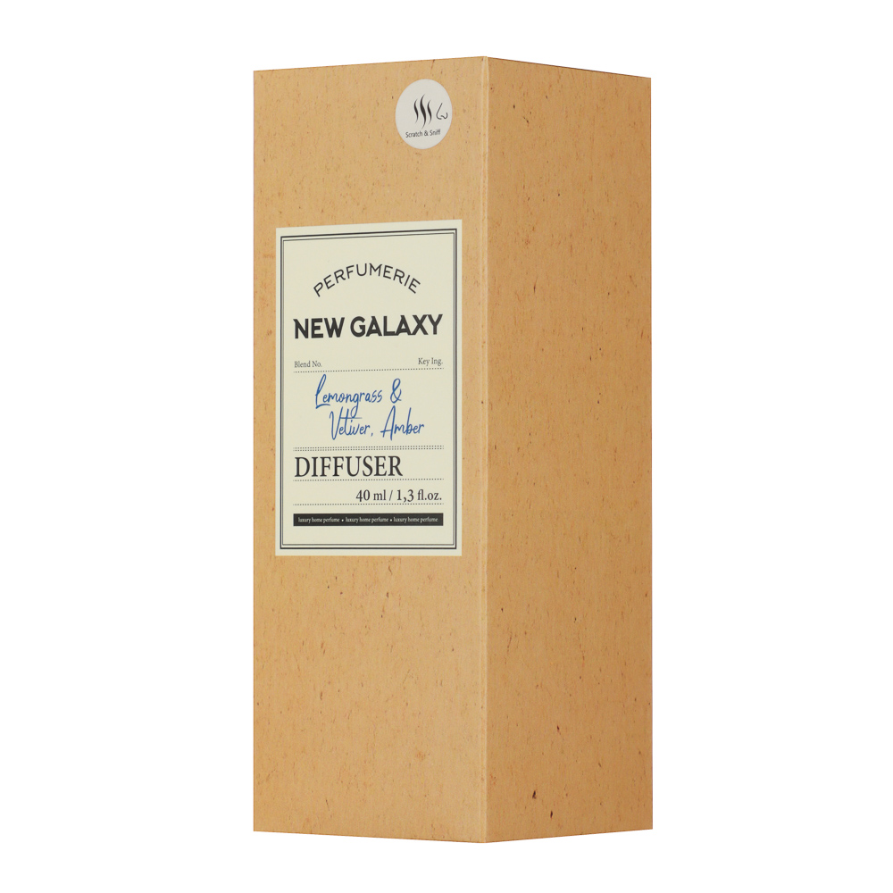 NEW GALAXY Диффузор Perfumerie, Lemongrass & Vetiver, Amber, 40мл, арт.№ 778-194