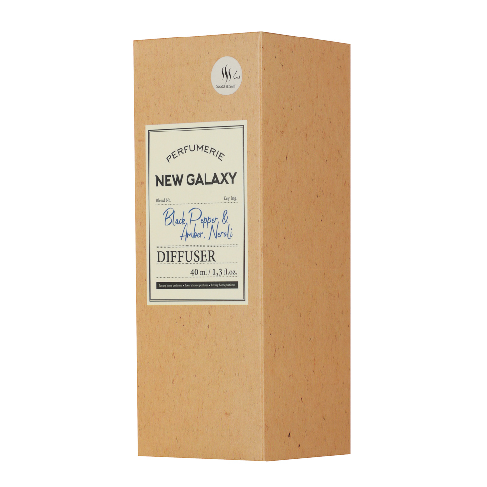 NEW GALAXY Диффузор Perfumerie, Black Pepper & Amber, Neroli, 40мл, арт.№ 778-195