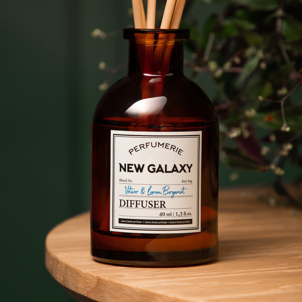 NEW GALAXY Диффузор Perfumerie, Vetiver & Lemon, Bergamot. 40мл, арт.№ 778-196