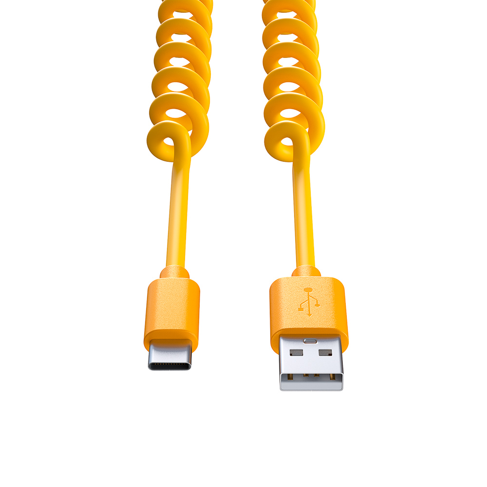 Кабель для зарядки USB(A)-Type C FORZA Спираль, 1м, 1.5А, 5 цветов, пакет, арт.№ 470-071