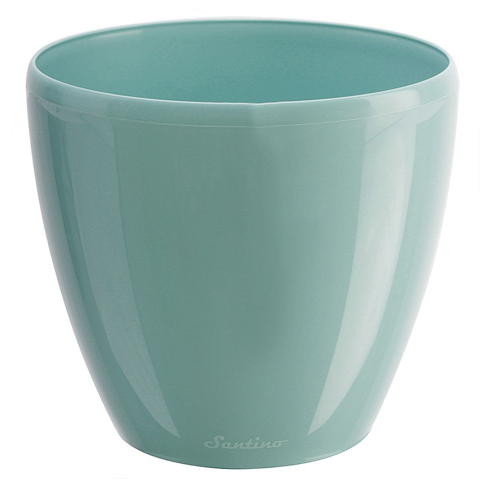 Кашпо ДЕКО ТВИН 1,5л, автополив, цвет шаде, нефрит, прозрачный, пластик, арт.№ 164-263