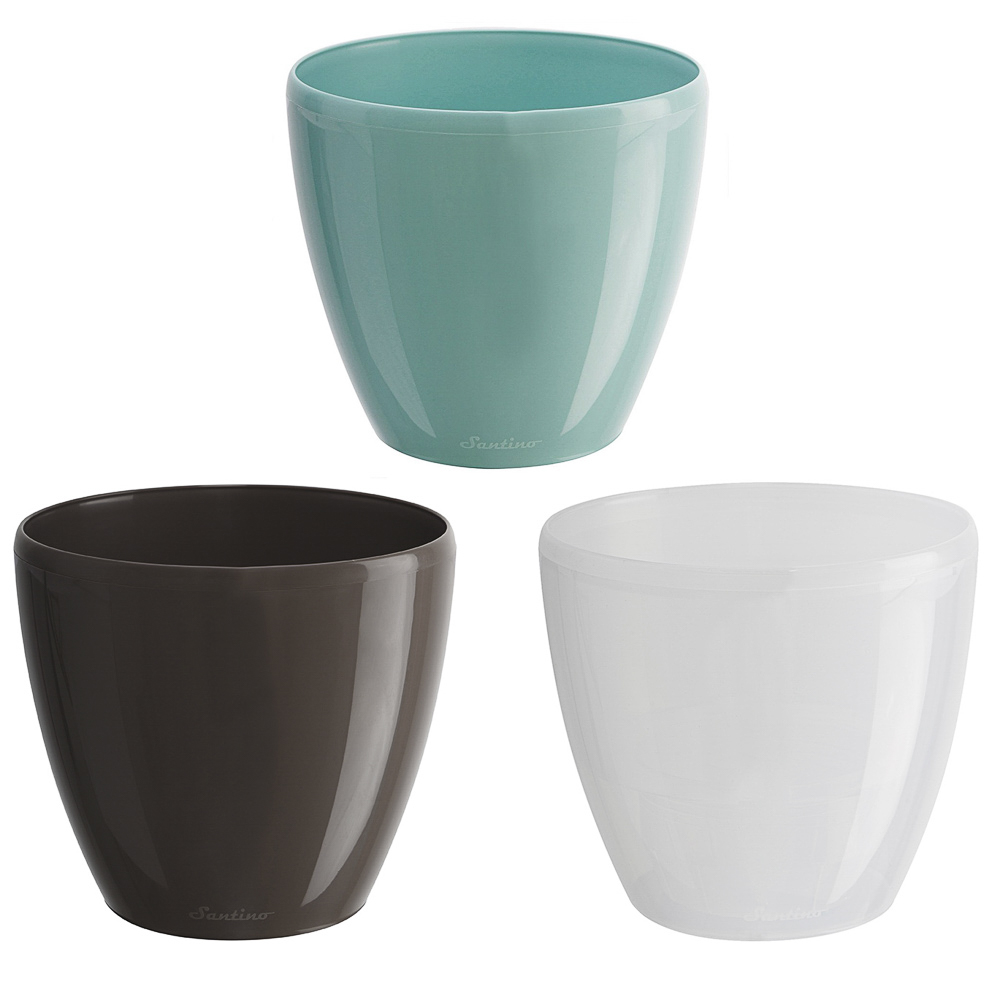 Кашпо ДЕКО ТВИН 1,5л, автополив, цвет шаде, нефрит, прозрачный, пластик, арт.№ 164-263